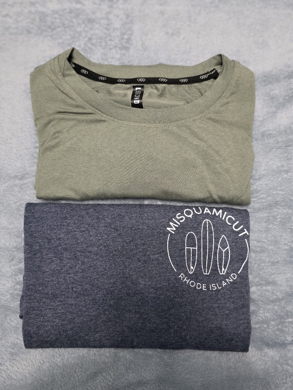 Misquamicut Beach Tee & Soft Green Mens Mefium Tees